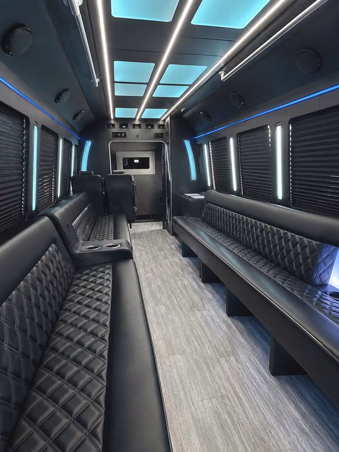 bridal party buses and minibuses for getting ready and moving between venues in olathe